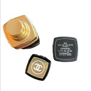 Vintage Chanel number five refillable bottle.